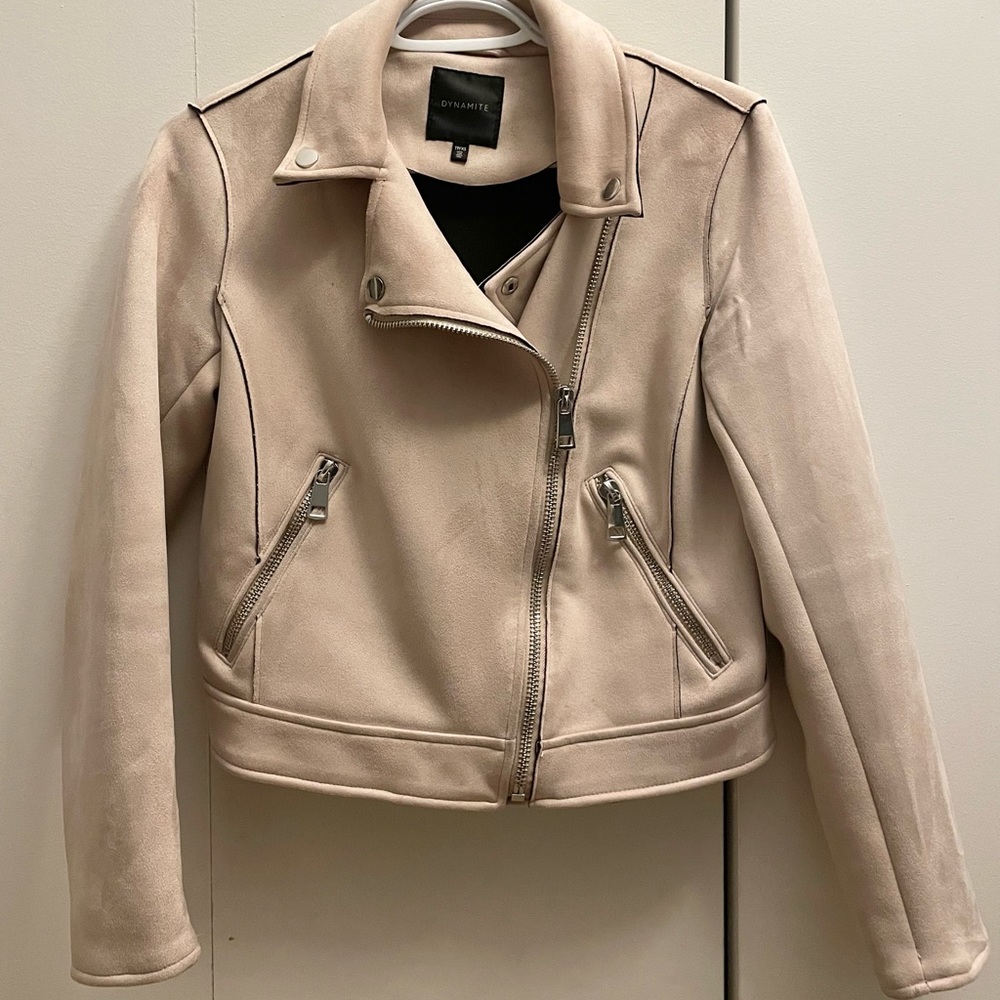 Suede Moto Jacket | Relaxed Fit